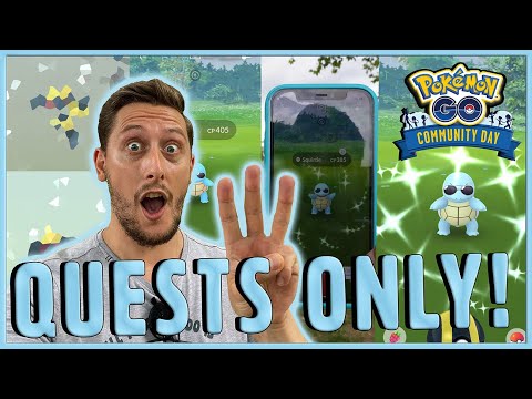FIELD RESEARCH ONLY! 150 Quests Completed on *Squirtle Community Day Classic Make-Up* In  Pokemon GO