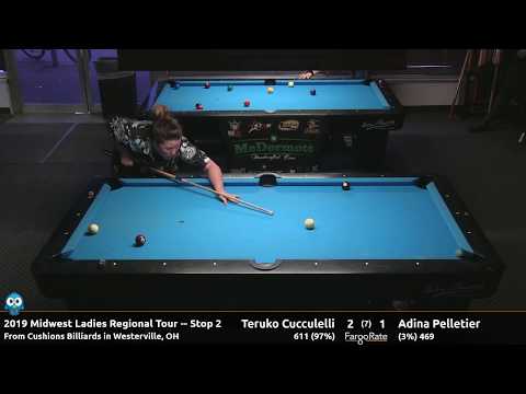 Teruko Cucculelli vs Adina Pelletier (Hotseat) - 2019 Midwest Ladies Regional Tour Stop #2