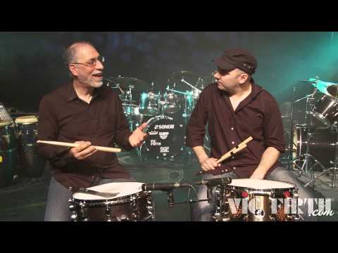 Gabor Dornyei & Dom Famularo Duet and discussion about Vic Firth implements