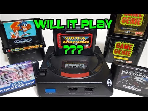 Sega Mega Retron HD by Hyperkin special cartridge tests Everdrive, Game genie & more