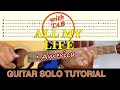 ALL MY LIFE - America | GUITAR SOLO/LEAD TUTORIAL (with TAB) | Acoustic