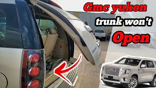 gmc Denali / yukon trunk wont open || Liftgate Problem Solved 100%