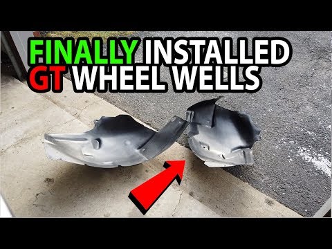 How to Install GT Front Splash Guards Wheel Wells on 05-09 Mustang V6 S197