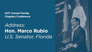 Click to play: Address by Senator Marco Rubio