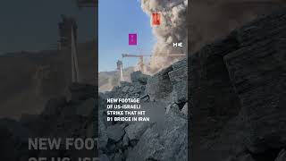Download lagu New footage shows the US-Israeli double-tap strikes which hit B1 bridge in Iran, killing 13 mp3