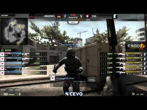 Titan vs Mousesports Game 1 (CEVO-P CS:GO Season 8) - Metuz & Launders
