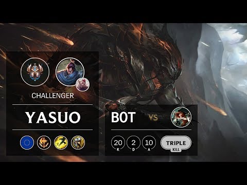 Yasuo Bot vs Miss Fortune - EUW Challenger Patch 9.23