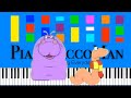CBeebies Wiggly Park Theme Song Slow Easy Medium Piano Tutorial 4K