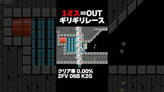 マリオメーカー2 1ミスも許されないギリギリレース クリア率0.00% ゲーム実況