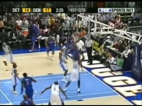Rasheed Wallace Hammers Home Tip-Dunk with Great Zest & Vigor (2004)