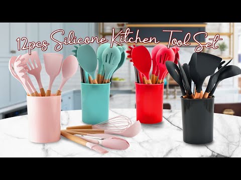Silicone Spatula 12 Pcs Set