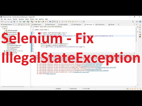 Java Lang Illegalstateexception The Driver Executable Must Exist