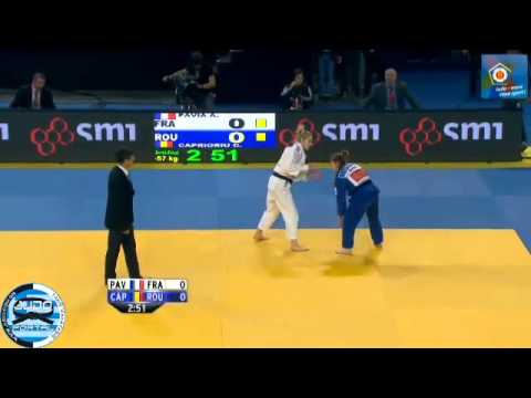 European Judo Championships Montpellier 2014 Semifinal -57kg PAVIA (FRA) - CAPRIORIU (ROU)