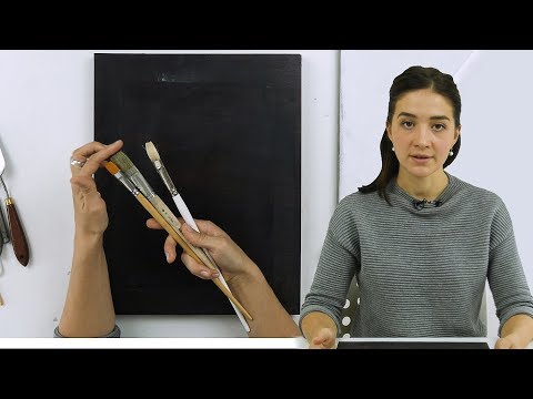 Экспресс-урок: холсты, кисти и мастихины для масляной живописи