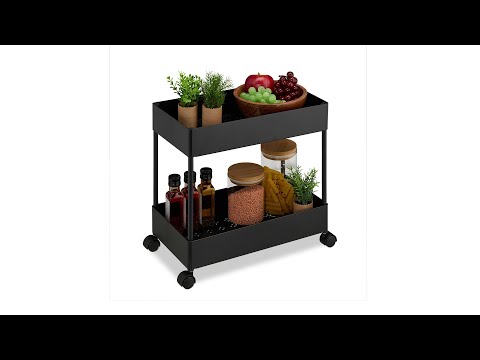 Rollwagen mit 2 Ebenen Weiß