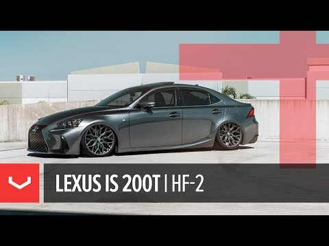 Vossen Hybrid Forged HF-2 Wheel | Lexus IS 200t | Tinted Matte Gunmetal