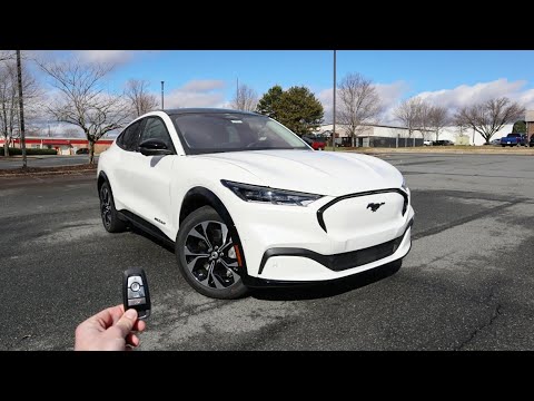 2021 Ford Mustang Mach E Premium: Start Up, Test Drive, Walkaround and Review