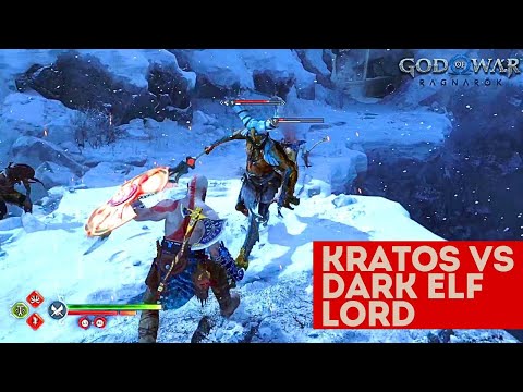 KRATOS VS DARK ELF LORD || GOW RAGNAROK || GAMEPLAY 🎮 !