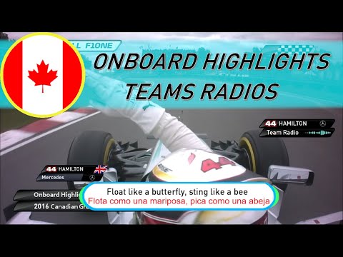F1 Onboard highlights & Teams Radios | 2016 CANADIAN GRAND PRIX