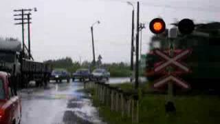 preview picture of video 'Russian railway crossing'