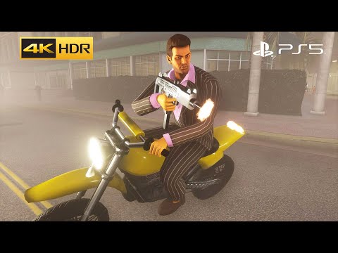 FREE ROAM EXPLORING GTA: Vice City – The Definitive Edition - Remastered 4K60FPS on PS5 Gameplay