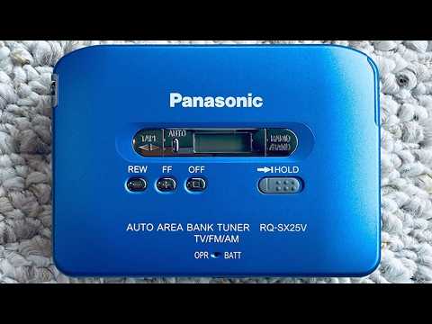 Panasonic SX25V Walkman Cassette Player, Near Mint Blue ! Motor Running ! image 8