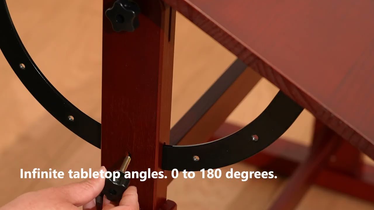 The Ultimate Adjustable Drafting Table: 180° Movement & Rock-Solid Stability