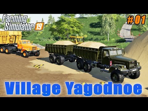 Selling sand, sowing wheat | Farming on Village Yagodnoe | Farming simulator 19 | Timelapse #01