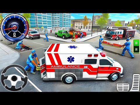 Ambulance City Rescue Simulator - 911 US Emergency Ambulance Driving 3D : Android Gameplay 