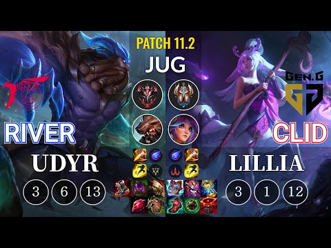 TLN River Udyr vs GEN Clid Lillia Jungle - KR Patch 11.2