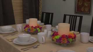 preview picture of video 'Bingham Flameless Candle Fillable Glass Centerpiece by Pacific Accents'