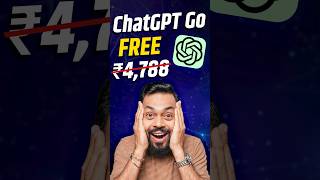 ChatGPT Go Is Free For 12 Months 😍 #TrakinShorts @OpenAI