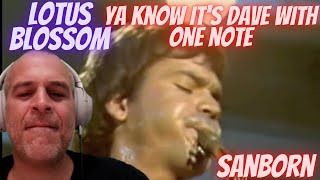 DAVID SANBORN | LOTUS BLOSSOM | FIRST TIME REACTION