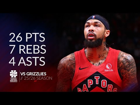 Brandon Ingram 26 pts 7 rebs 4 asts vs Grizzlies 25/26 season