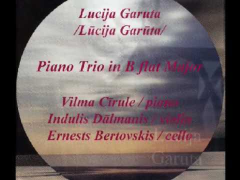 Lucija Garuta - Piano Trio in B flat Major (1 of 3 ) Lento moderato assai