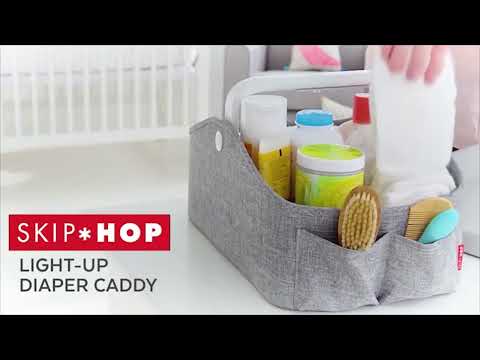 Skip Hop Diaper Caddy Light Up - Oak