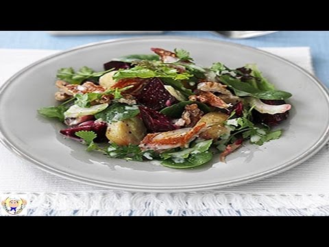Warm mackerel and beetroot salad