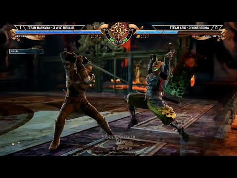 Soulcalibur 6 - Geralt vs Yoshimitsu High Level Gameplay & Yoshimitsu Soul Edge (Finisher)