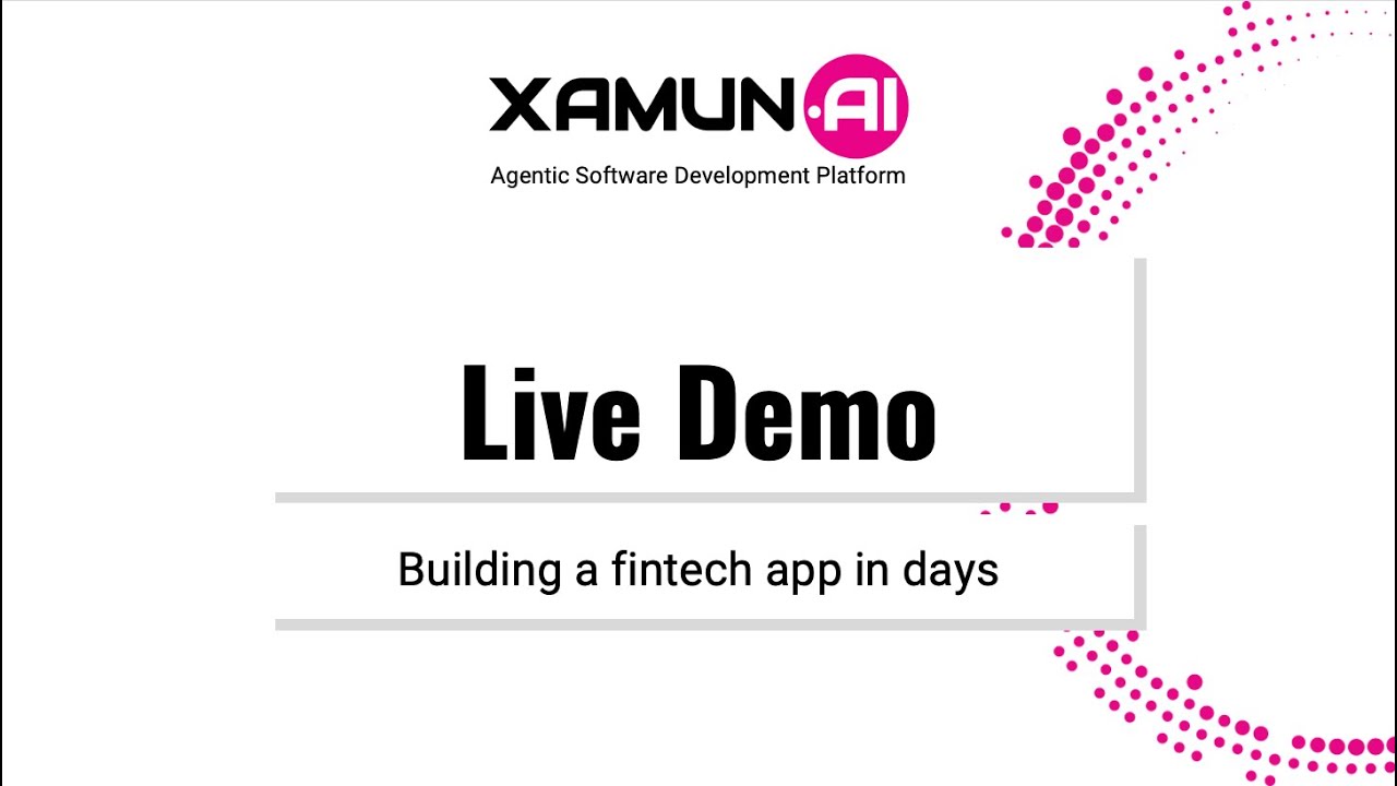 Building an enterprise-grade software with AI Agents in days (Full Xamun Live Demo)