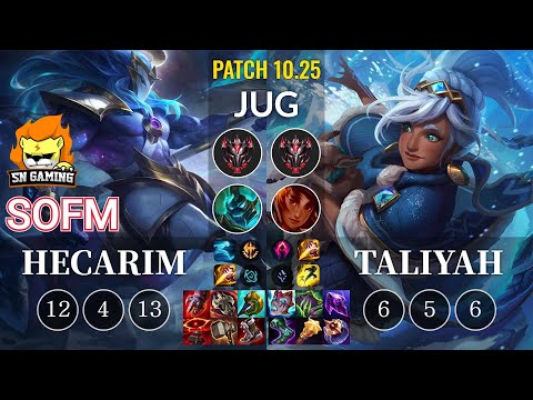SN SofM Hecarim vs Taliyah Jungle - KR Patch 10.25