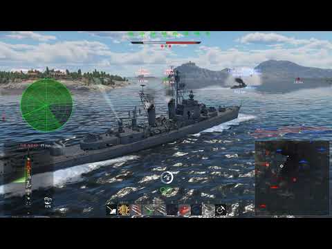 War Thunder; USS Mitscher; Destroyer with crazy rate of fire, 40 rounds/min!; Naval Arcade