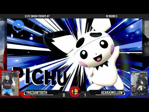 Elite Smash Friday #7 - AcaRa|Mellow (Pichu) Vs. YHG|Sawtooth (Richter) - WR3