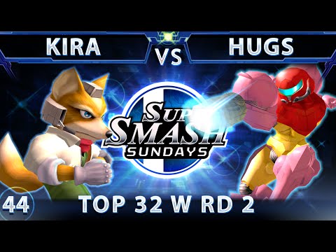 SSS 44 - SSBM-T Kira (Fox) Vs. HugS (Samus) SSBM Top 32 Winners Round 2 - Smash Melee