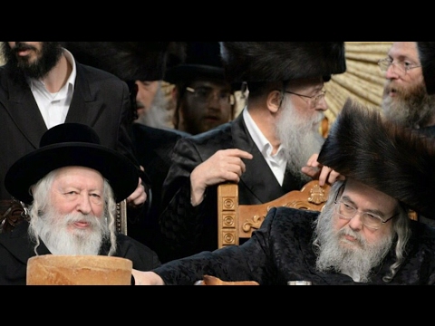 Gerrer Rebbe @ Sheva Brachos In Belz