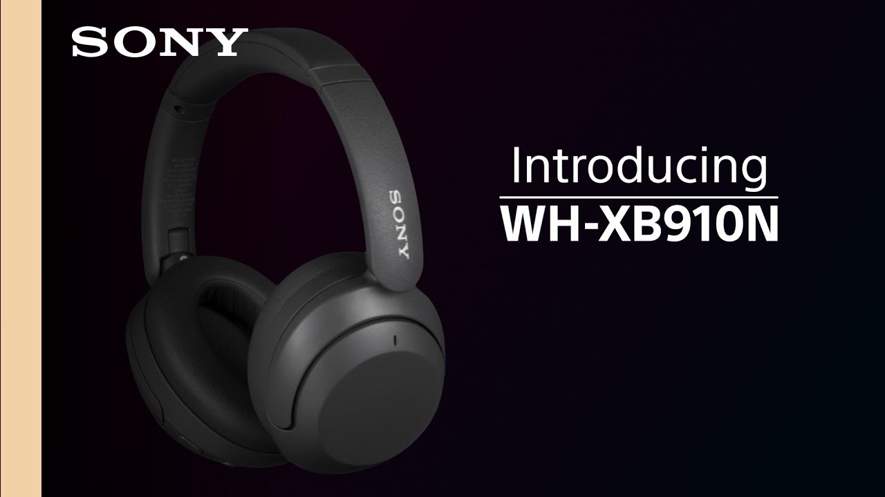 Sony WH-XB910N Wireless Noise Cancelling Headphones, Black |WHXB910N/B
