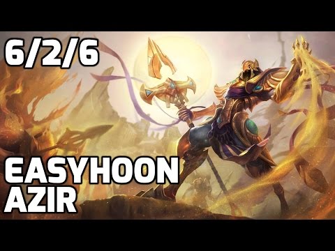 SKT T1 Easyhoon Azir vs Viktor [Patch 5.12]