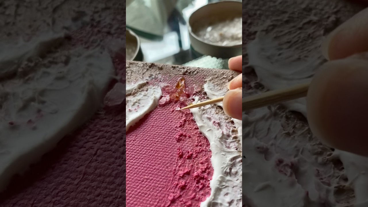 The final touch to your Mini Canvases ⭐️ #artprocess #artreveal #art #artist #painting #artwork