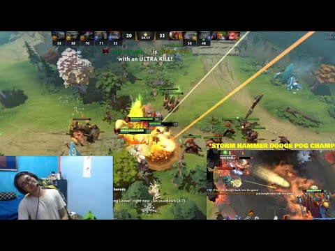 Dreamocel STORM HAMMER DODGE + ULTRA KILL MOMENT POG CHAMP | Dreamocel Dota 2 Clips