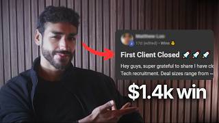 If I had to start again, I’d do this to land my first $1.4k client