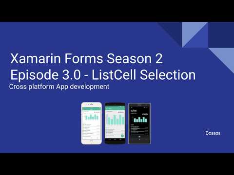 Xamarin Tutorial Season 2 Episode 3 - Listview OnSelect